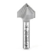 Amana Tool V-Groove 1-1/4 in Dia. 1/2 in Shank 45726