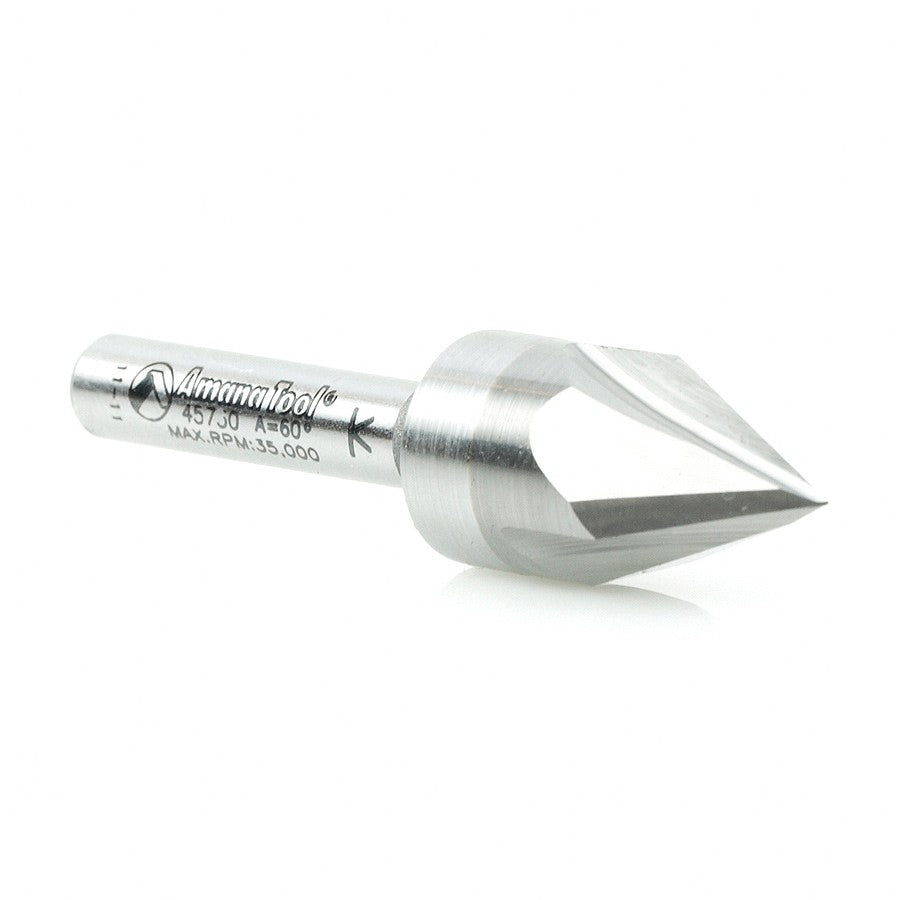 Amana Tool V-Groove For Engraving 1/4 in Shank 45730