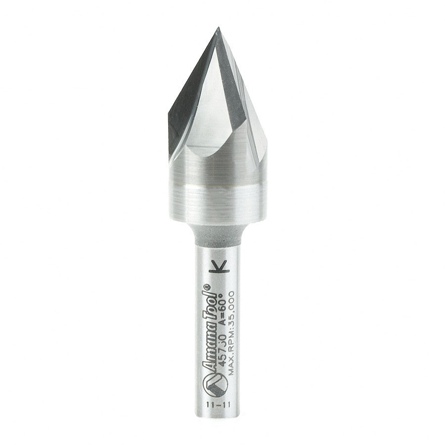 Amana Tool V-Groove For Engraving 1/4 in Shank 45730