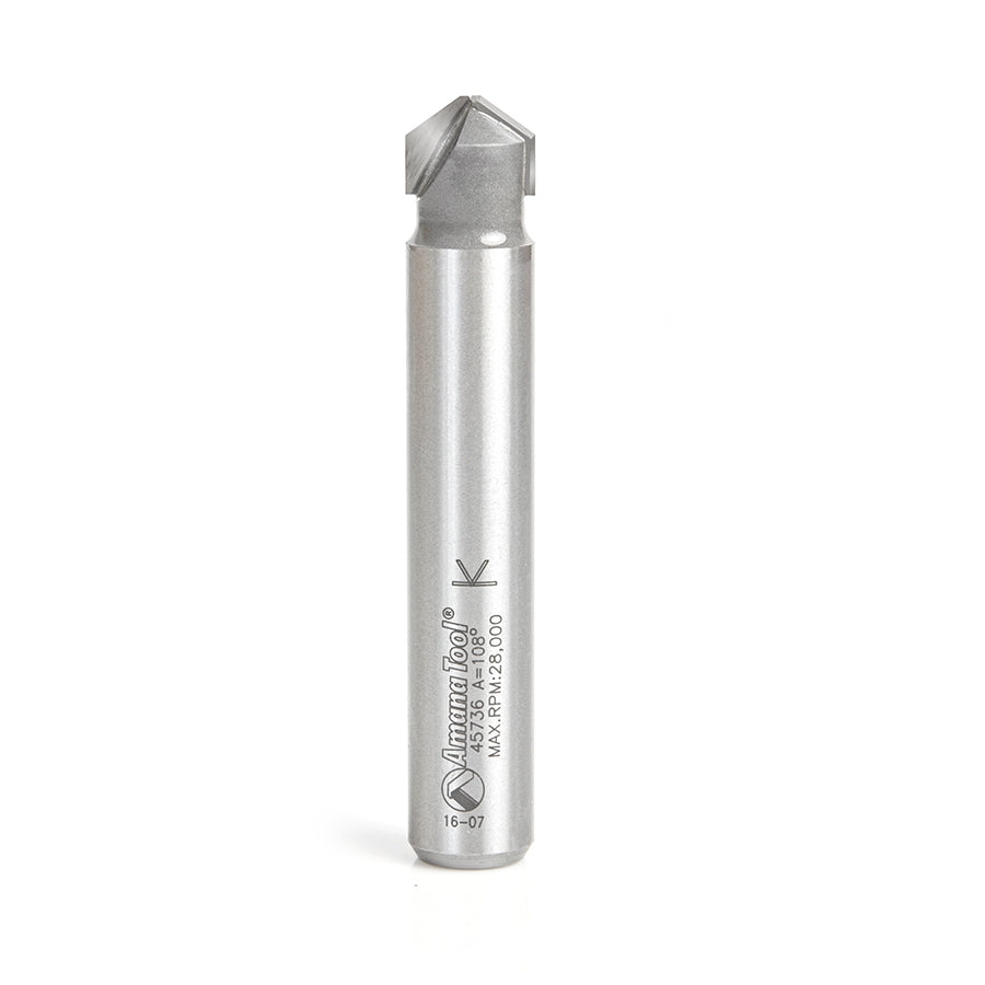 Amana Tool Carbide Foldg 108 Deg x 0.090 x 3/8 x 1/2 in x 1/2 in 45736