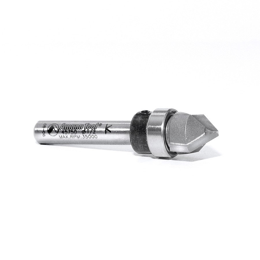 Amana Tool V-Groove 1/2 in Dia. Upper B.B 45750