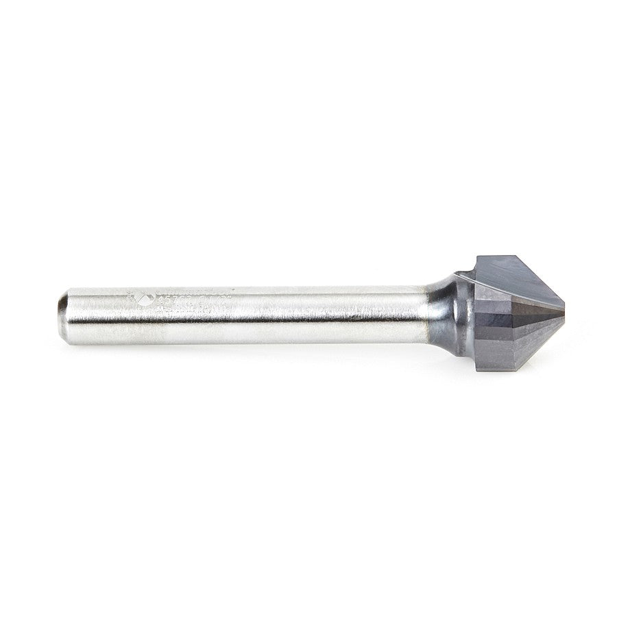 Amana Tool Solid Carbide Router Bit, 90Deg. Folding, 1/4 in Shank 45762