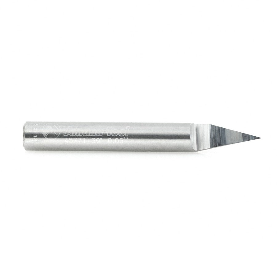 Amana Tool Solid Carbide 30 Deg. 0.005 Tip x 1/4 in Shank 45771