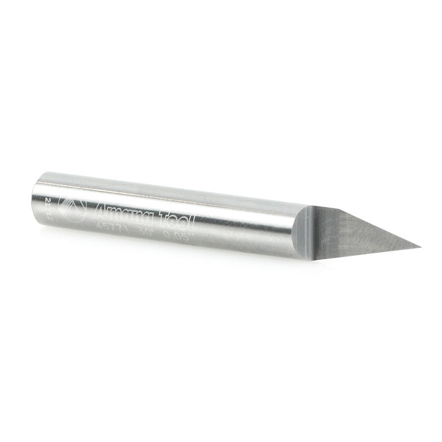 Amana Tool Solid Carbide 30 Deg. 0.005 Tip x 1/4 in Shank 45771