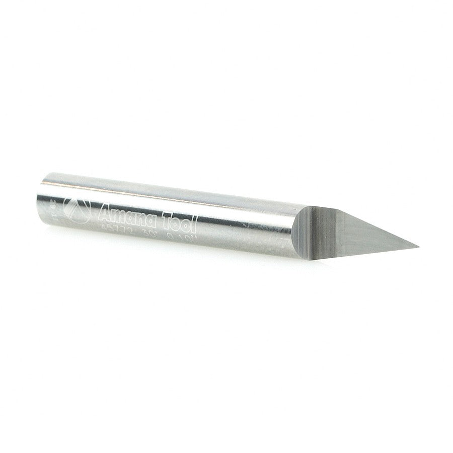 Amana Tool Solid Carbide 30 Deg. 0.010 Tip x 1/4 in Shank 45772