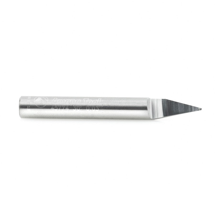 Amana Tool Solid Carbide 30 Deg. 0.060 Tip x 1/4 in Shank 45776