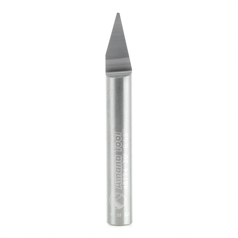 Amana Tool Solid Carbide 30 Deg. 0.030 Tip x 1/4 in Shank 45774