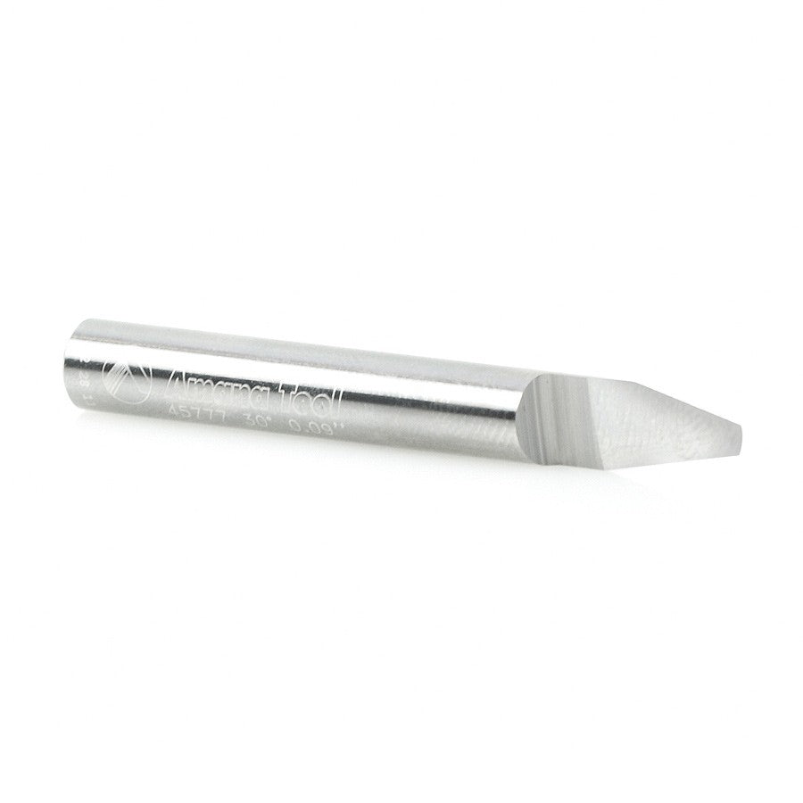 Amana Tool Solid Carbide 30 Deg. 0.090 Tip x 1/4 in Shank 45777