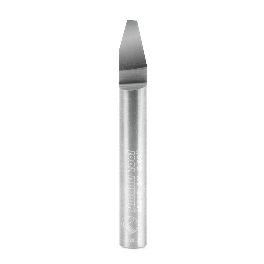Amana Tool Solid Carbide 30 Deg. 0.090 Tip x 1/4 in Shank 45777