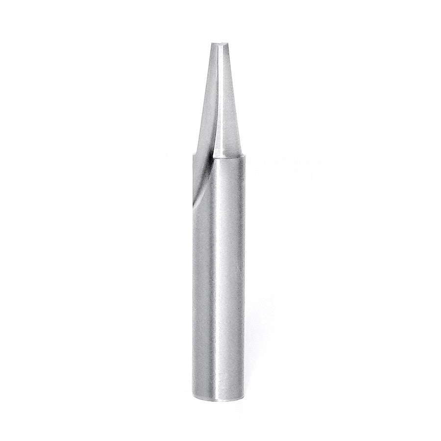 Amana Tool Solid Carbide V-Groove 7.5 Deg x 3/16 x 1/2 in x 1/4 in 45780