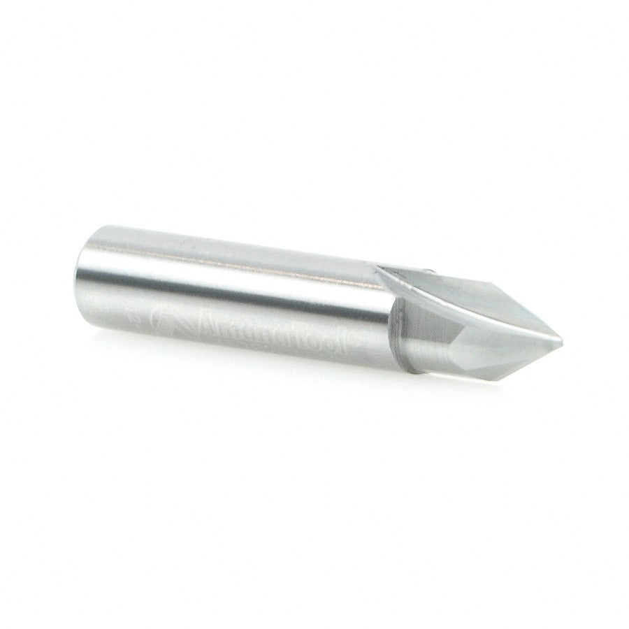 Amana Tool Solid Carbide V-Groove 60 Deg x 1/4 in x 3/16 x 1/4 in 45782