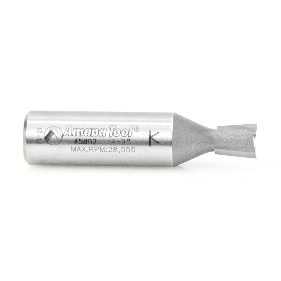 Amana Tool Dovetail 3/8 Dia. 1/2 in Shank 45802
