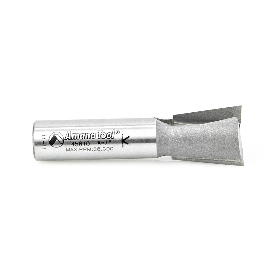 Amana Tool Dovetail 3/4 in Dia. 1/2 in Shank 45810
