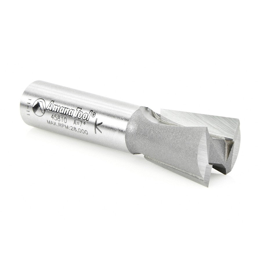 Amana Tool Dovetail 7/8 Dia. 1/2 in Shank 45812