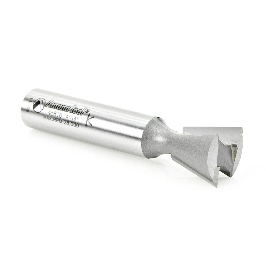 Amana Tool Dovetail 3/4 in Dia. 1/2 in Shank 3 in Long 45816