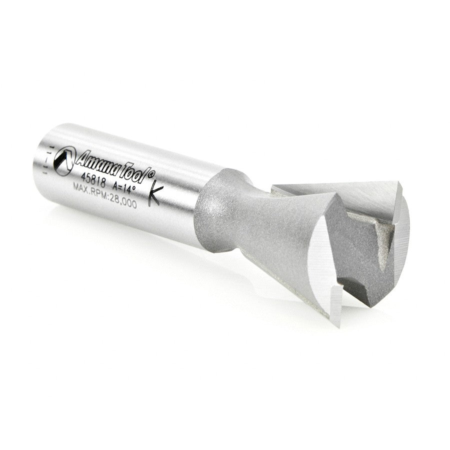 Amana Tool Dovetail 7/8 Dia. 1/2 in Shank 45818