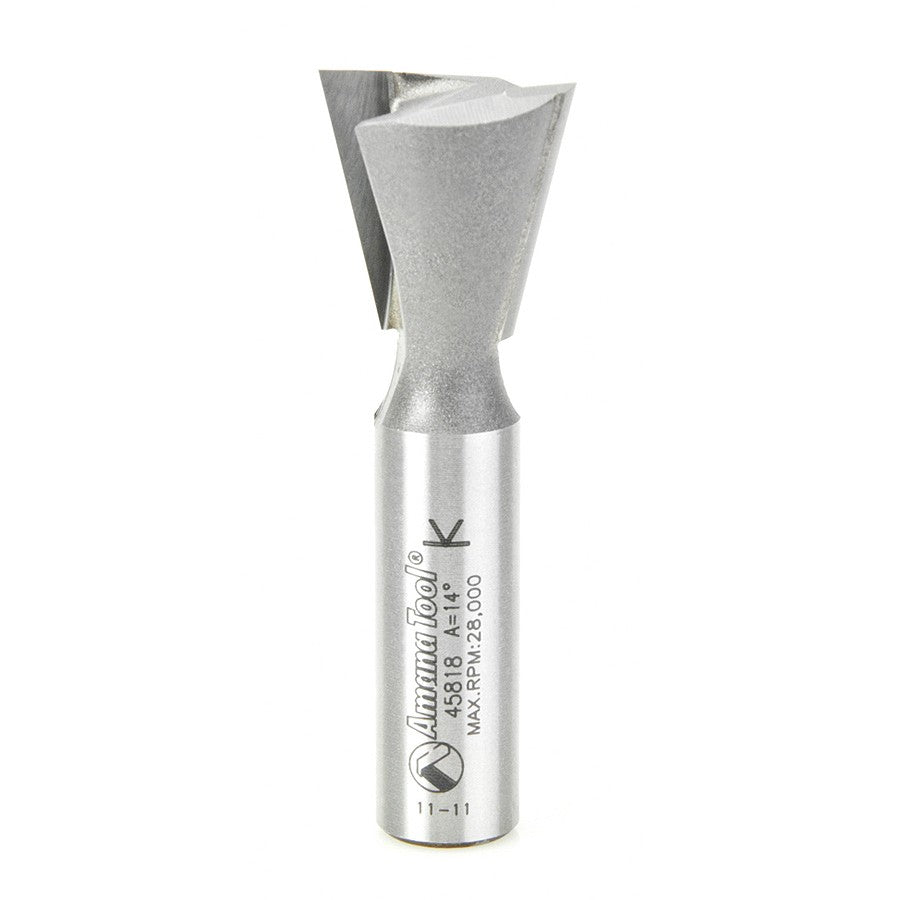 Amana Tool Dovetail 7/8 Dia. 1/2 in Shank 45818