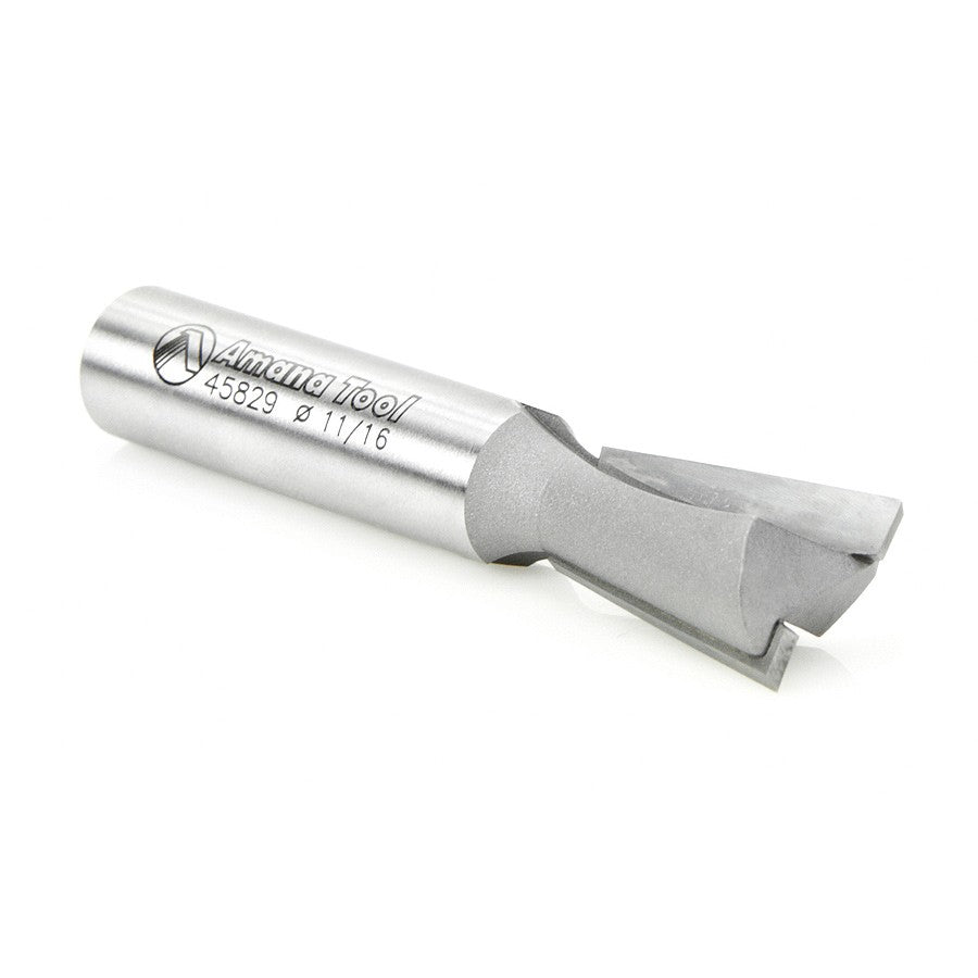 Amana Tool Dovetail 11/16 Dia. 1/2 in Shank 45829
