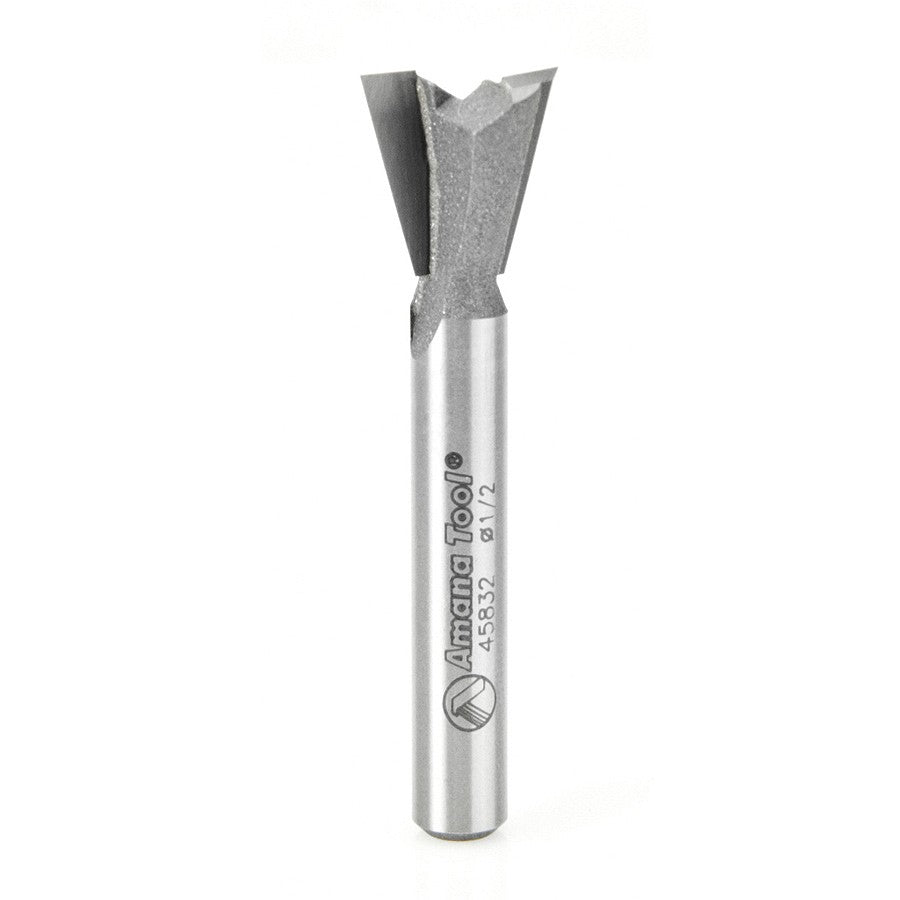 Amana Tool Dovetail 1/2 in Dia. 1/4 in Shank 45832