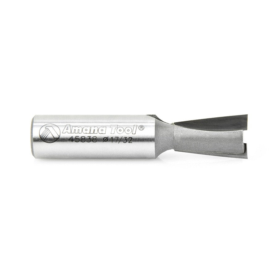 Amana Tool Dovetail 17/32 in Dia. 1/2 in Shank 45838