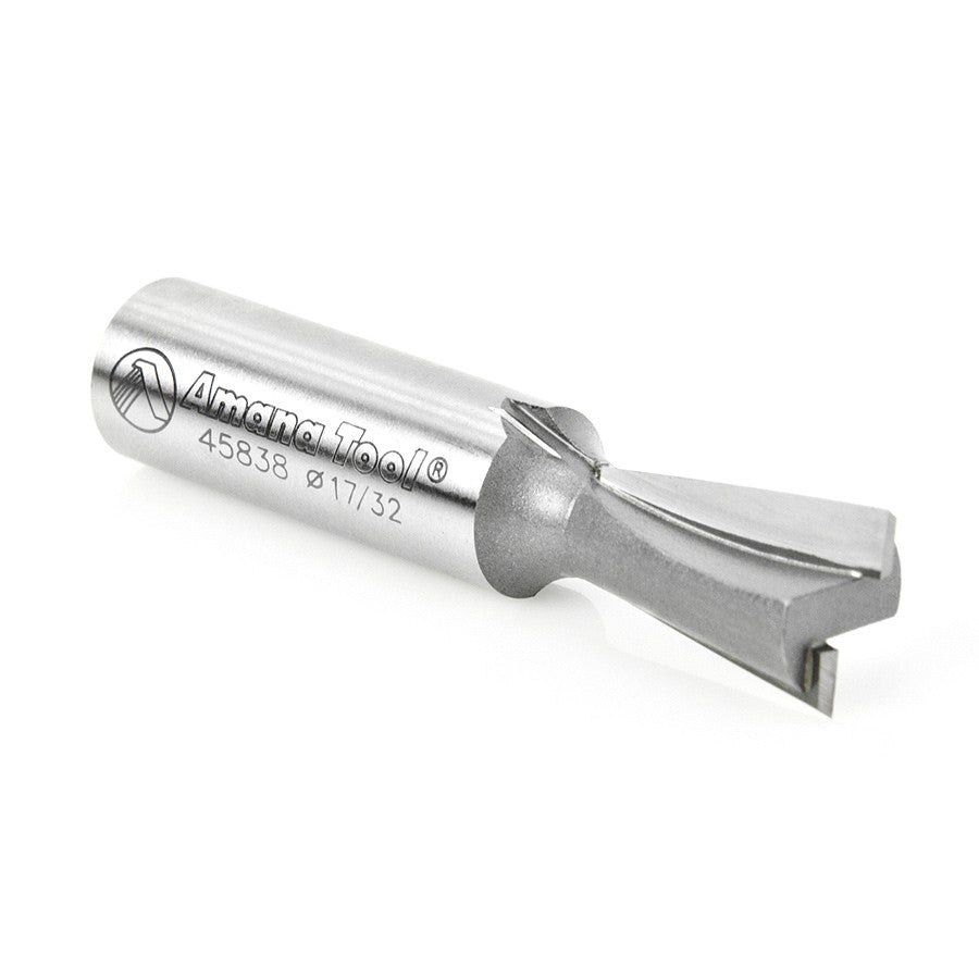 Amana Tool Dovetail 17/32 in Dia. 1/2 in Shank 45838