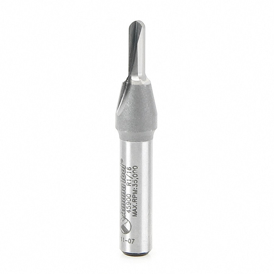 Amana Tool Core Box 1/16 Radius 1/4 in Shank 45900