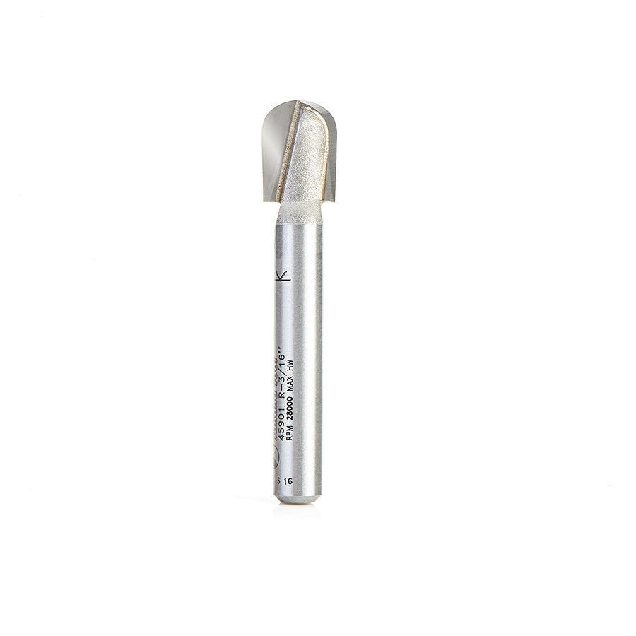 Amana Tool Core Box 3/16 Radius 1/4 in Shank 45901