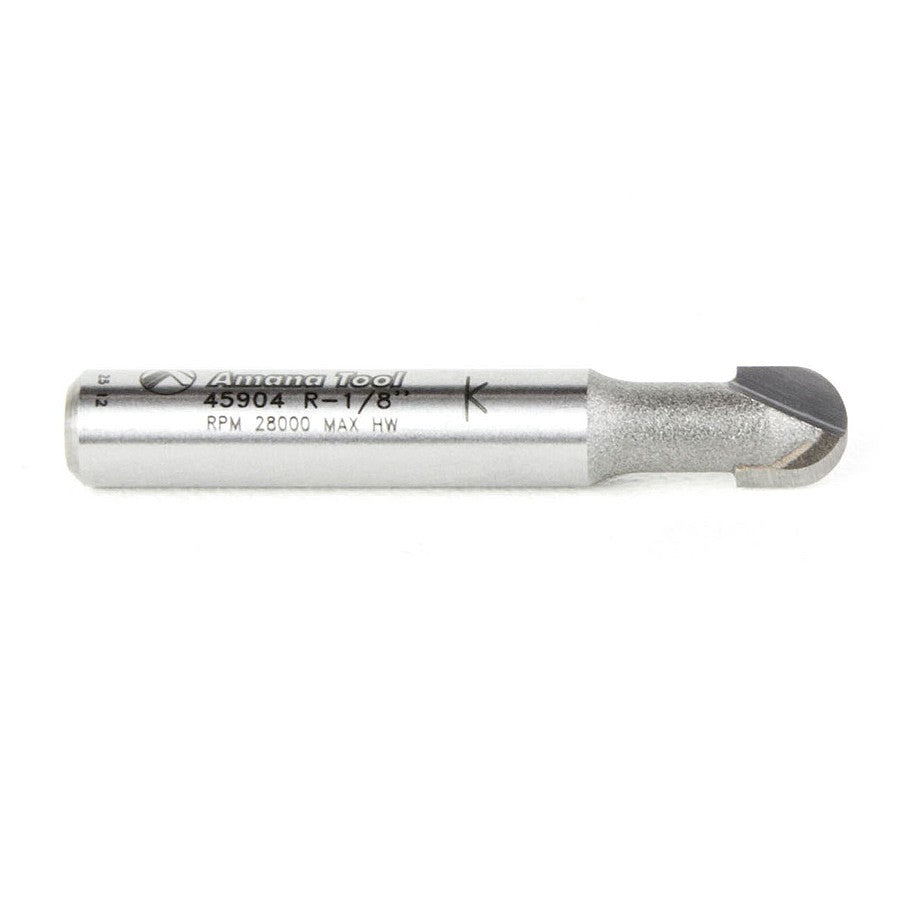 Amana Tool Core Box 1/8 Radius 1/4 in Shank 45904