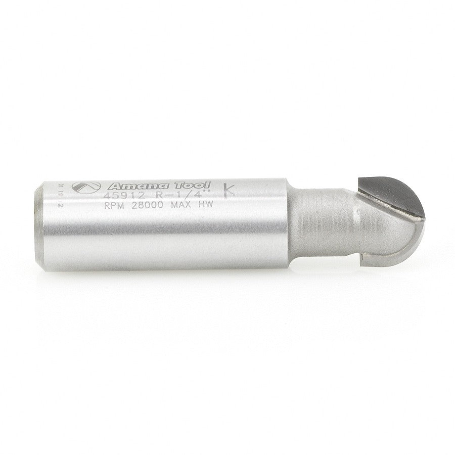 Amana Tool Core Box 1/4 in Radius 1/2 in Shank 45912