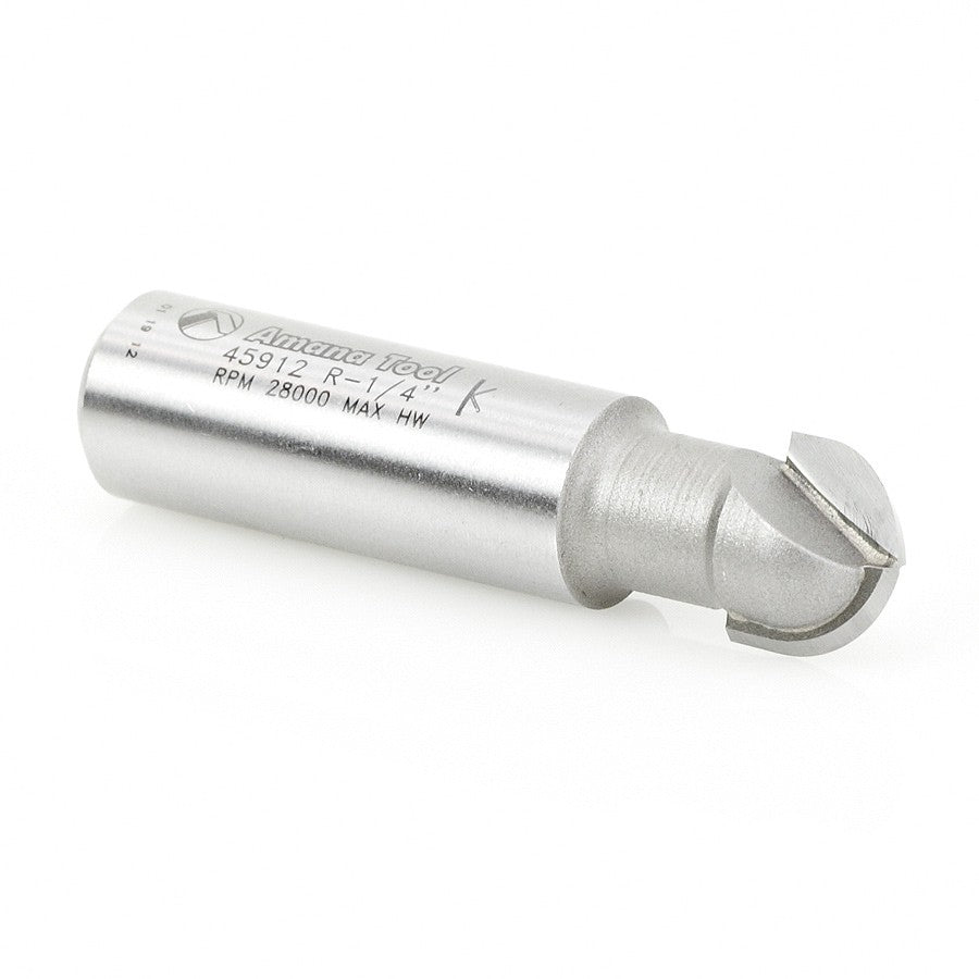 Amana Tool Core Box 1/4 in Radius 1/2 in Shank 45912