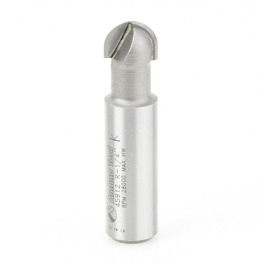 Amana Tool Core Box 1/4 in Radius 1/2 in Shank 45912