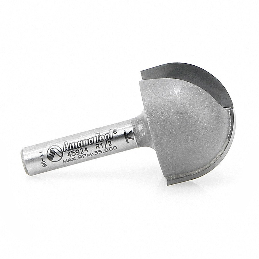 Amana Tool Core Box 1/2 in Radius 1/4 in Shank 45924