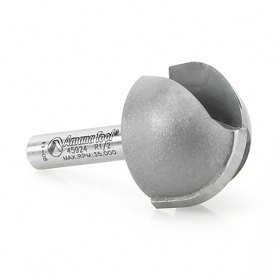 Amana Tool Core Box 1/2 in Radius 1/4 in Shank 45924
