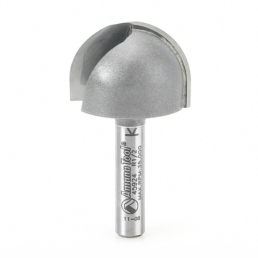 Amana Tool Core Box 1/2 in Radius 1/4 in Shank 45924