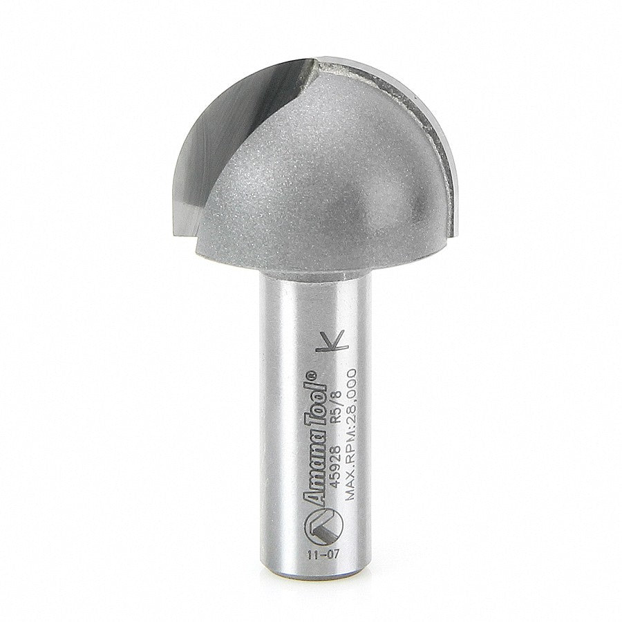 Amana Tool Core Box 5/8 Radius 1/2 in Shank 45928