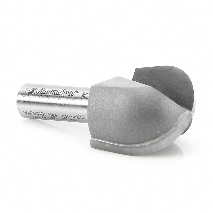 Amana Tool Core Box 3/4 in Rad. For CNC 45946-CNC