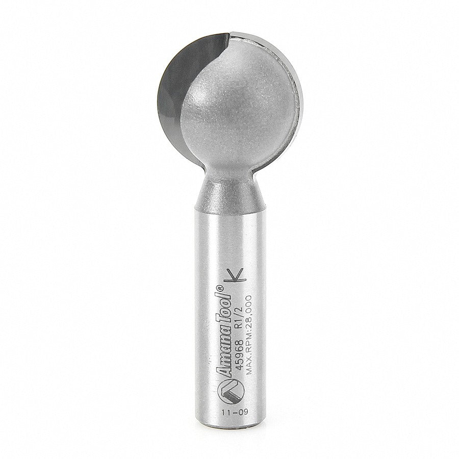 Amana Tool Plunge Ball 1 in Dia. 1/2 in Shank 45968
