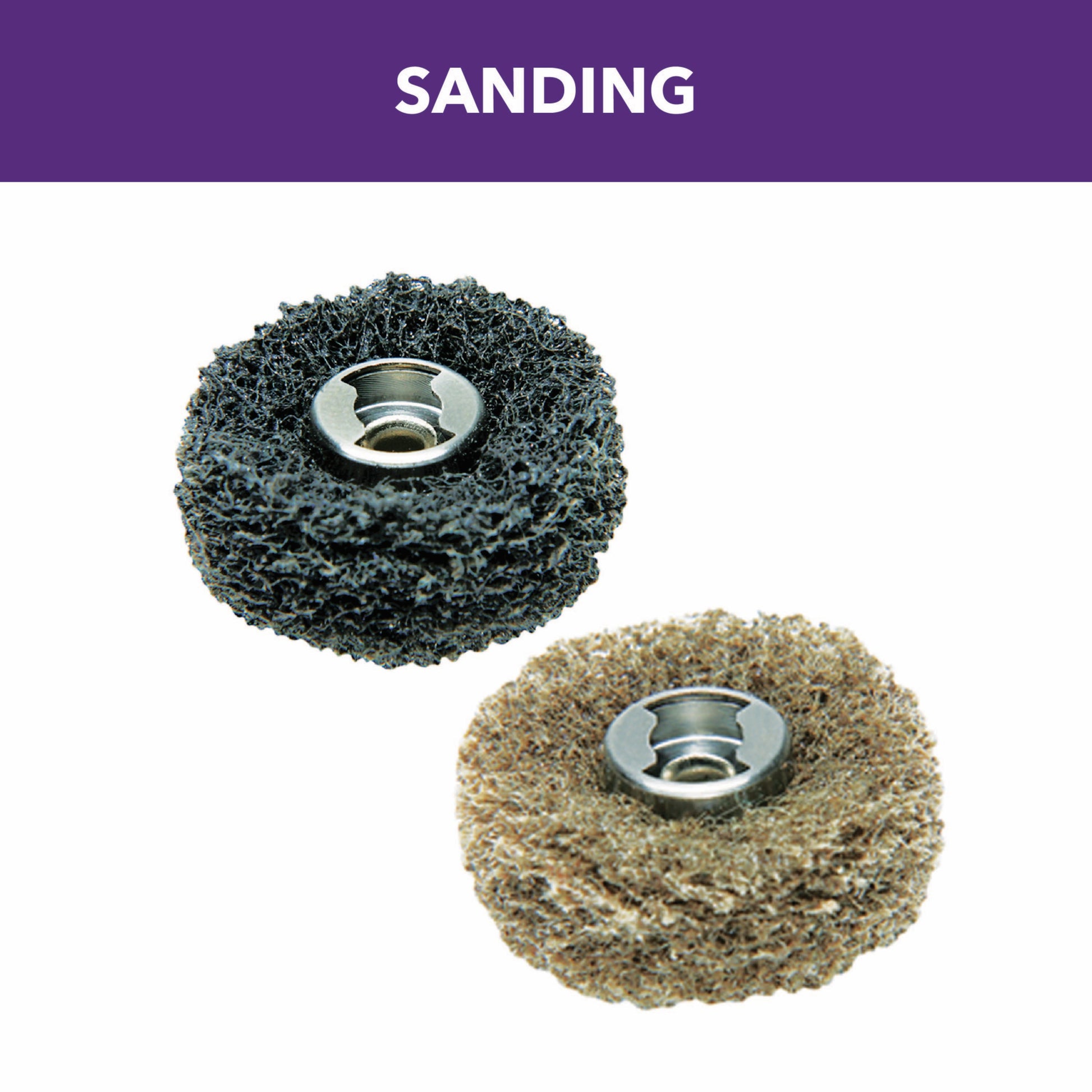 Dremel 15/16 in. EZ Lock Finishing Abrasive Buff 180, 280 Grit, 2-Pack 511E