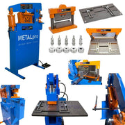 MetalPro 45-Ton Ironworker w/ 8" Shear Kit, 8" Brake Kit, 5pc Round Punch Kit BNDL-MP4500FS-S8-B8-P5