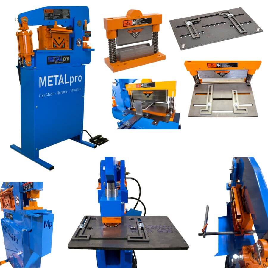 MetalPro 45-Ton Ironworker w/ 8" Shear Kit, 8" Brake Kit BNDL-MP4500FS-S8-B8-P0