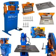 MetalPro 45-Ton Ironworker w/ 8" Shear Kit, 8" Brake Kit, 8pc Round Punch Kit BNDL-MP4500FS-S8-B8-P8
