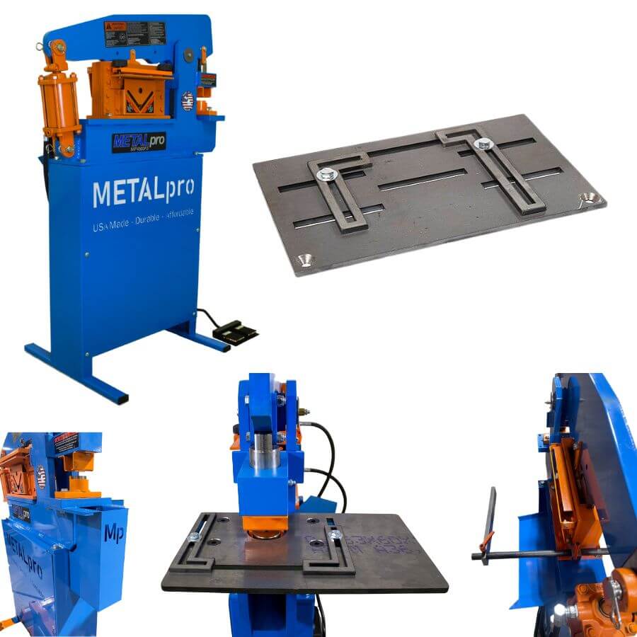 MetalPro 45-Ton Ironworker w/ 8" Shear Kit BNDL-MP4500FS-S8-B0-P0