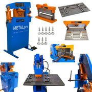 MetalPro 45-Ton Ironworker w/ 8" Shear Kit, 12" Brake Kit, 8pc Round Punch Kit BNDL-MP4500FS-S8-B12-P8