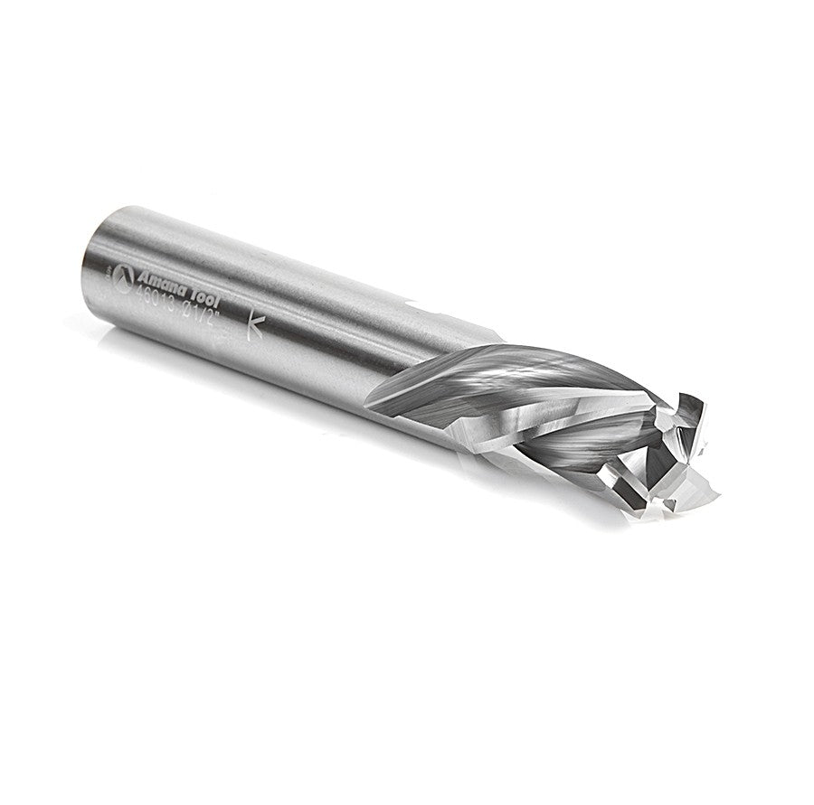 Amana Tool 3FL S.Carbide Compression 1/2 in Dia. 46013