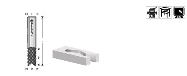 Amana Tool Fishtail End Fiberglass 1/4 in 46112