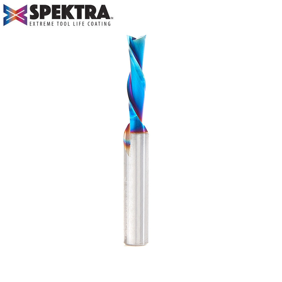 Amana Tool 3/16D x 1/4 in Shank Down Cut Spiral, Spektra 46201-K