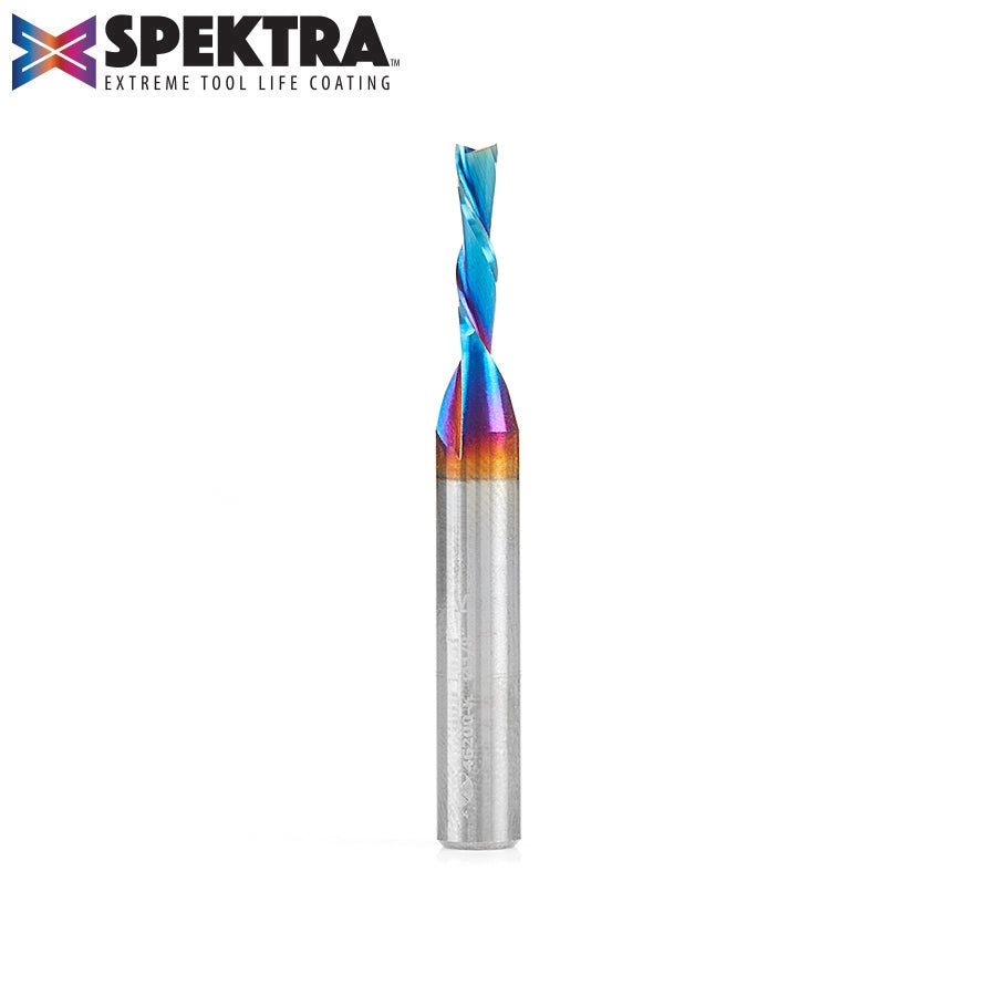 Amana Tool 1/8D x 1/4 in Shank Down Cut Spiral, Spektra 46200-K
