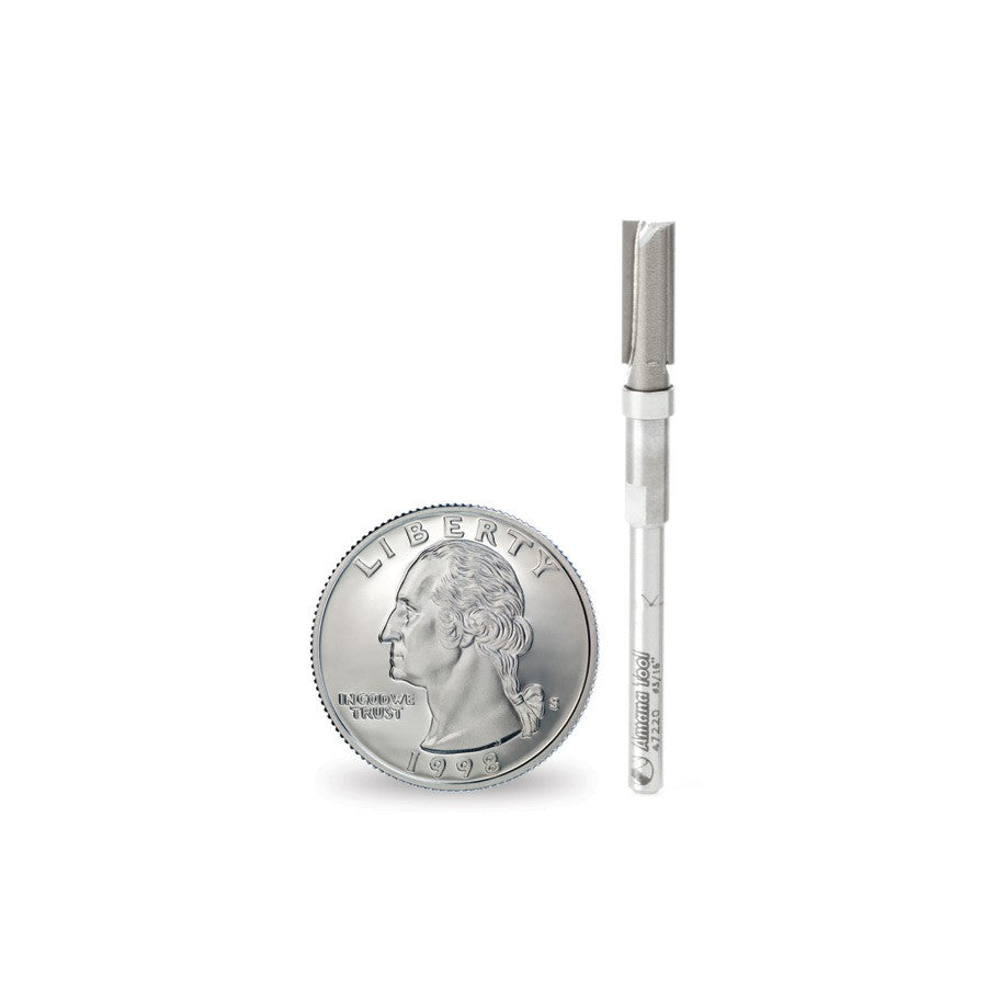 Amana Tool Plunge 3/16Dia. Upper BB 1/8Shank 47220