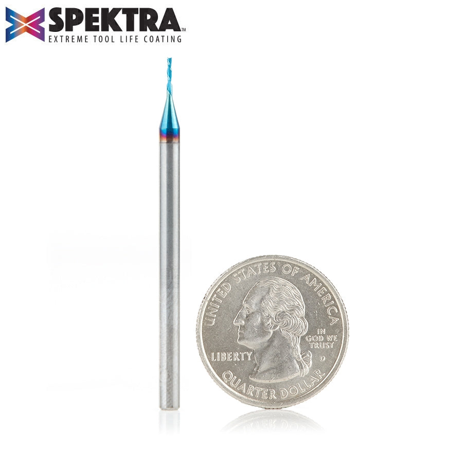 Amana Tool 1/32D x 1/8Shank Down Cut Spiral, Spektra 46229-K