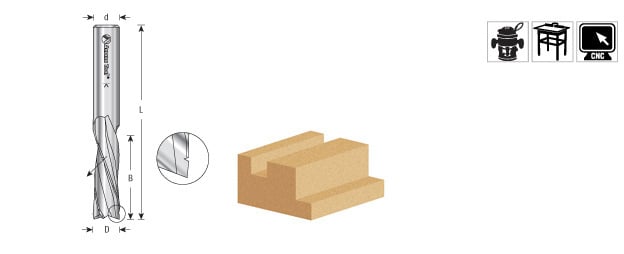 Amana Tool SC Spiral 1/2 in Dia. Roughing 46234